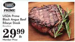 Pavilions USDA Prime Black Angus Beef Ribeye Steak offer