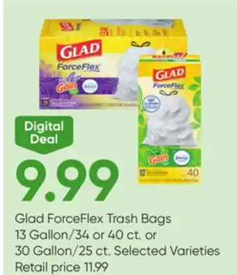 Stater Bros Glad ForceFlex Trash Bags offer