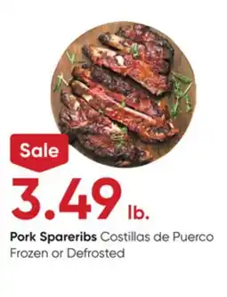 Stater Bros Pork Spareribs offer