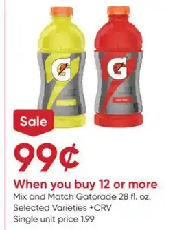 Stater Bros Gatorade offer