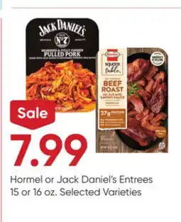 Stater Bros Hormel or Jack Daniel's Entrees offer