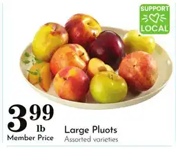 Pavilions Large Pluots offer