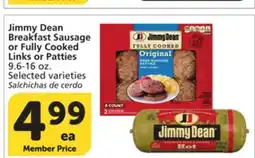 Albertsons Jimmy Dean Breakfast Sausage or Fully Cooked Links or Patties offer