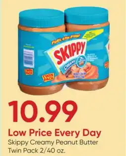 Stater Bros Skippy Creamy Peanut Butter Twin Pack offer