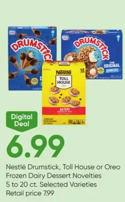 Stater Bros Nestlé Drumstick, Toll House or Oreo Frozen Dairy Dessert Novelties offer
