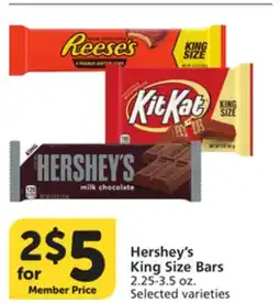 Albertsons Hershey's King Size Bars offer