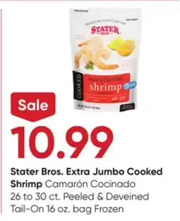 Stater Bros Stater Bros. Extra Jumbo Cooked Shrimp offer