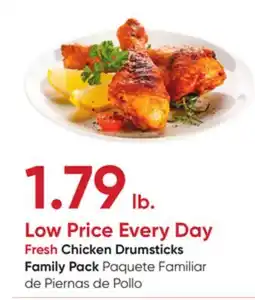 Stater Bros Fresh Chicken Drumsticks Family Pack offer
