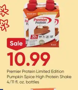 Stater Bros Premier Protein Limited Edition Pumpkin Spice High Protein Shake offer