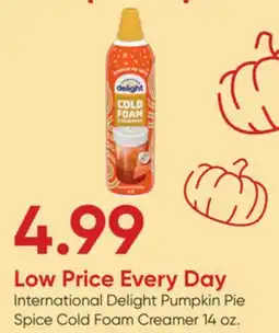 Stater Bros International Delight Pumpkin Pie Spice Cold Foam Creamer offer