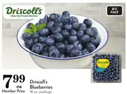 Pavilions Driscoll's Blueberries offer