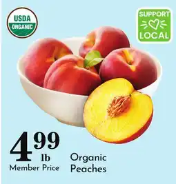 Pavilions Organic Peaches offer