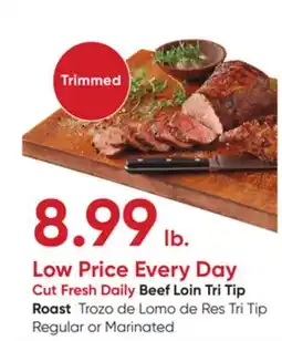 Stater Bros Beef Loin Tri Tip Roast offer