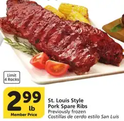 Albertsons St. Louis Style Pork Spare Ribs offer