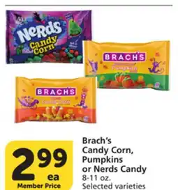 Albertsons Brach's Candy Corn, Pumpkins or Nerds Candy offer