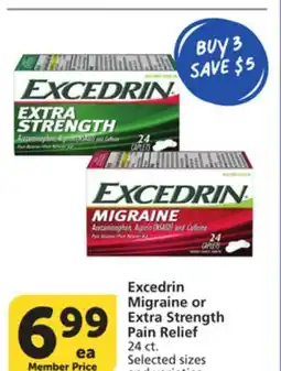Albertsons Excedrin Migraine or Extra Strength Pain Relief offer