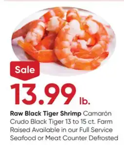 Stater Bros Raw Black Tiger Shrimp offer