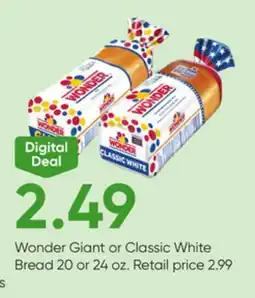Stater Bros Wonder Giant or Classic White Bread offer