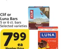 Albertsons Clif or Luna Bars offer