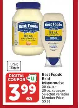 Albertsons Best Foods Real Mayonnaise offer