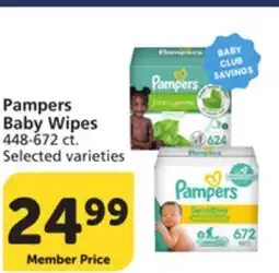 Albertsons Pampers Baby Wipes offer