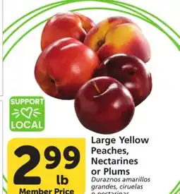 Albertsons Large Yellow Peaches, Nectarines or Plums offer