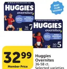 Albertsons Huggies Overnites offer