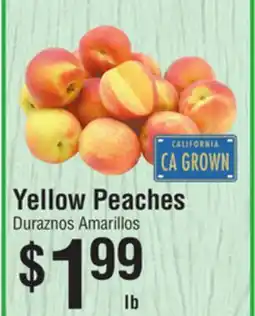 Smart & Final Yellow Peaches offer