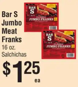 Smart & Final Bar S Jumbo Meat Franks offer