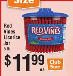 Smart & Final Red Vines Licorice Jar offer