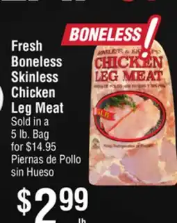 Smart & Final Fresh Boneless Skinless Chicken Leg Meat offer