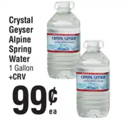 Smart & Final Crystal Geyser Alpine Spring Water offer