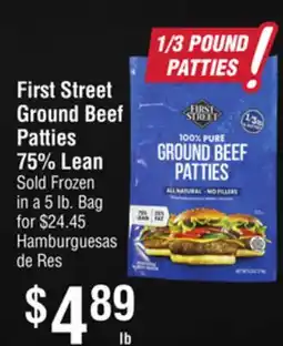 Smart & Final First Street Ground Beef Patties offer