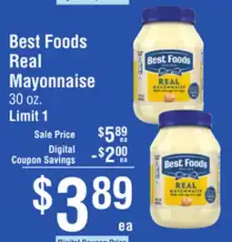 Smart & Final Best Foods Real Mayonnaise offer