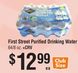 Smart & Final First Street Purified Drinking Water offer