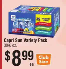 Smart & Final Capri Sun Variety Pack offer