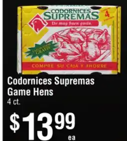 Smart & Final Codornices Supremas Game Hens offer