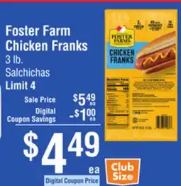 Smart & Final Foster Farm Chicken Franks offer