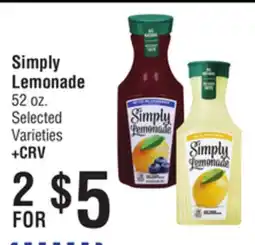 Smart & Final Simply Lemonade offer