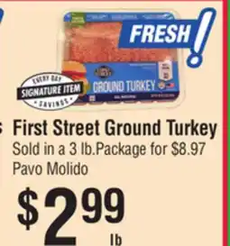 Smart & Final First Street Ground Turkey offer