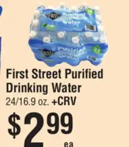 Smart & Final First Street Purified Drinking Water offer