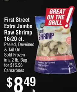 Smart & Final First Street Extra Jumbo Raw Shrimp offer