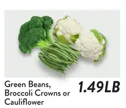 Fresh Thyme Green Beans, Broccoli Crowns or Cauliflower offer