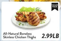 Fresh Thyme All-Natural Boneless Skinless Chicken Thighs offer