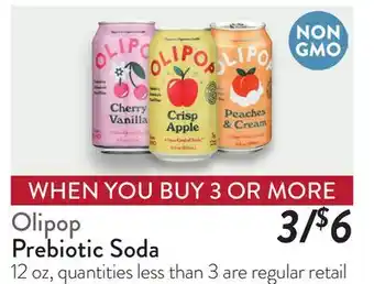 Fresh Thyme Olipop Prebiotic Soda offer