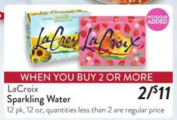 Fresh Thyme LaCroix Sparkling Water offer