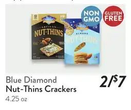 Fresh Thyme Blue Diamond Nut-Thins Crackers offer