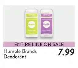 Fresh Thyme Humble Brands Deodorant offer