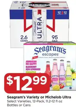 Food 4 Less Seagram's Variety or Michelob Ultra offer