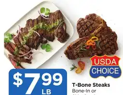 Food 4 Less T-Bone Steaks offer